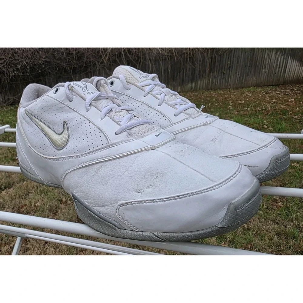 Nike Air Flight Mens Basketball Shoes White Silver Low Top Sneakers 315065-111